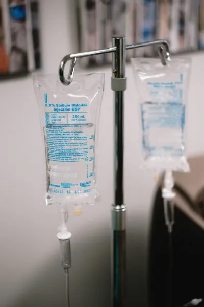 IV Therapy pouch in a clinic | Revive Med Aesthetics
